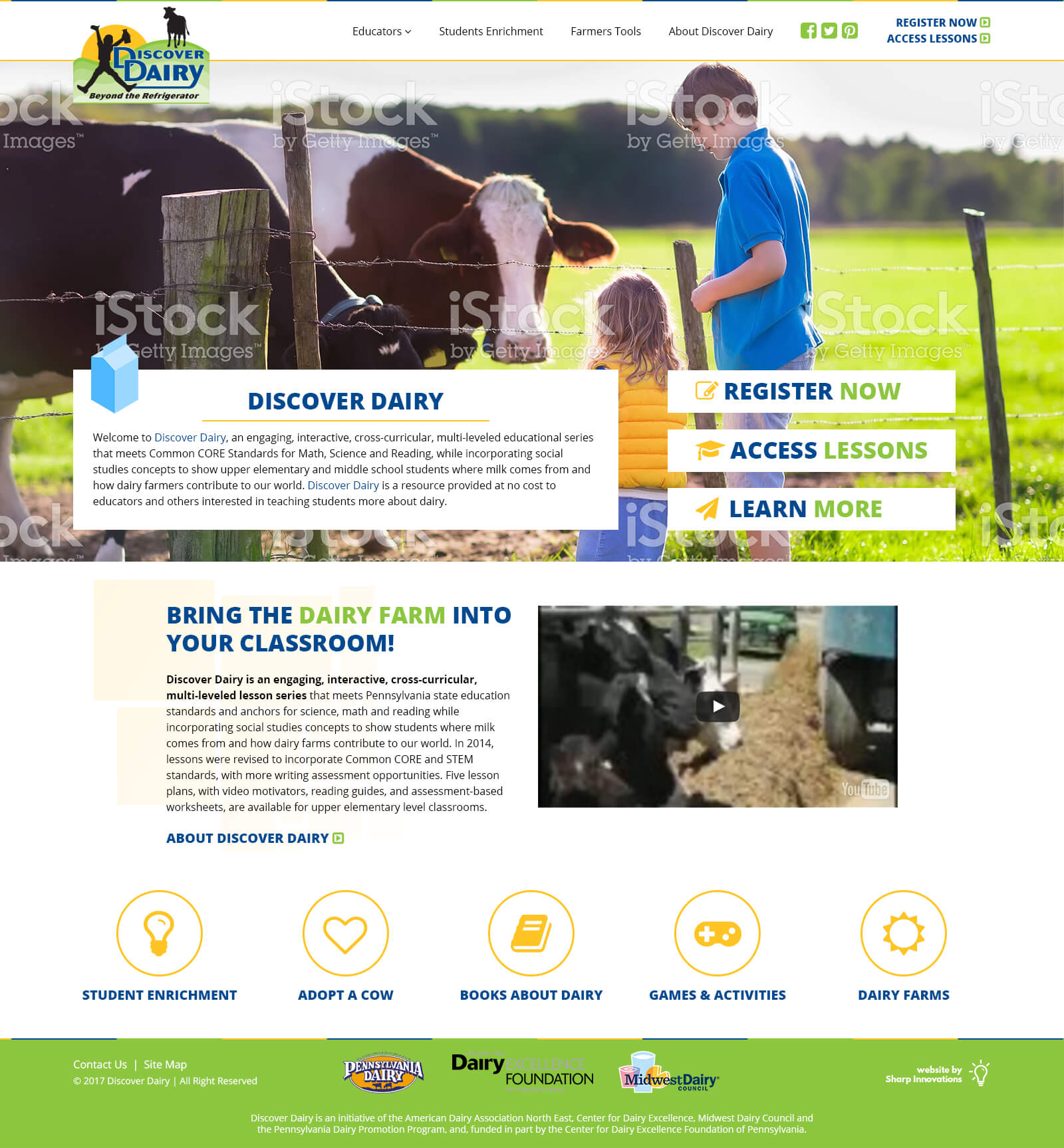 Discover Dairy Website Design | Portfolio | Greg Lauver Website Design ...